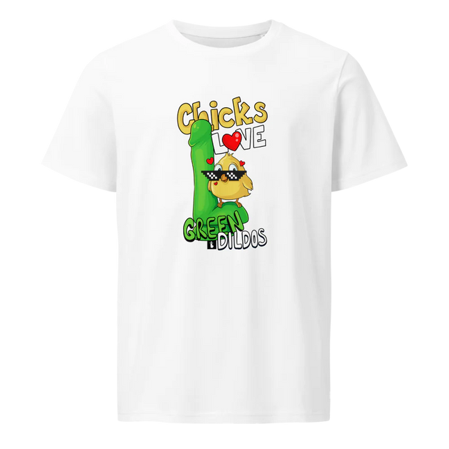 Chicks Love Green Graphic T-shirt